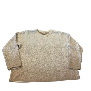 Barefoot Dreams CozyChic Ultra Lite Sand Cream Ombre Sweater Coastal grandma 2X